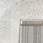 Preview: Moderner Hochflor Teppich mit organischem Muster in Creme