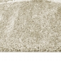 Preview: Moderner Hochflor Teppich Creme Akzente Weich pflegeleicht in organischem Muster Creme Beige
