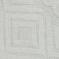 Preview: Boho Wohnzimmerteppich mit Rauten und Kreisen in Creme