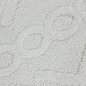 Preview: Boho Wohnzimmerteppich mit Rauten und Kreisen in Creme