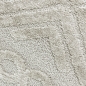 Preview: Wohnzimmerteppich Boho Style gemustert mit Rauten und Kreisen in Beige