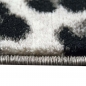 Preview: Moderner Teppich Leopardenmuster Grau Schwarz Creme fürs Zuhause