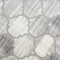 Preview: Moderner Kurzflorteppich mit Ornamentmuster Grau-Beige mit Cremeakzenten Preview: Moderner Kurzflorteppich mit Ornamentmuster Grau-Beige mit Cremeakzenten
