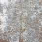 Preview: Teppich Kupfer Grau Creme mit abstraktem Muster und Fransen modern