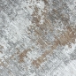 Preview: Teppich Kupfer Grau Creme mit abstraktem Muster und Fransen modern