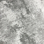 Preview: Teppich Grau Creme mit abstrakter Struktur, Fransen und modernem Design