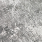 Preview: Teppich Grau Creme mit abstrakter Struktur, Fransen und modernem Design