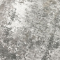 Preview: Teppich Grau Creme mit abstrakter Struktur, Fransen und modernem Design