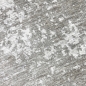 Preview: Teppich Beige Creme mit abstraktem Muster, Fransen und modernem Design