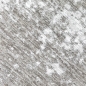 Preview: Teppich Beige Creme mit abstraktem Muster, Fransen und modernem Design