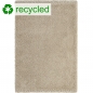 Preview: Umweltfreundlicher Recycle Flauschteppich Wohnzimmer | beige