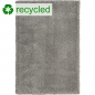 Preview: Umweltfreundlicher Recycle Flauschteppich Wohnzimmer | grau