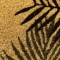 Preview: Exotischer Kokos Schuhabstreifer mit Palmenblättern in grün