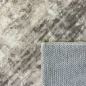 Preview: Teppich Beige moderne Ornamentoptik flache Flanelloberfläche
