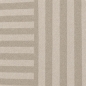 Preview: Moderner Teppich Beige abstraktes Liniendesign bedruckte Flanelloberfläche