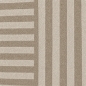 Preview: Teppich Braun abstraktes Linienmuster mit Flanell-bedruckter Oberfläche