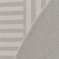 Preview: Teppich Grau grafisches Linienmuster flache Flanelloberfläche