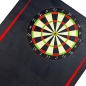 Preview: Dartteppich mit Abwurflinie und aufgedruckter Dartscheibe