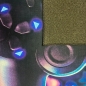 Preview: Gaming-Teppich mit lebendigen neon-farbigen Symbolen und schwebendem Controller