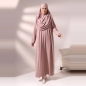 Preview: Gebetsset Rosa mit langem Gebetskleid Teppich und Perlenkette