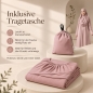 Preview: Gebetsset Rosa mit langem Gebetskleid Teppich und Perlenkette