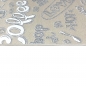 Preview: Küchenläufer Teppich beige waschbar mit „Coffee“ Schriftzug in weiß