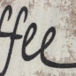 Preview: Küchenläufer Beige mit Coffee-Time-Schriftzug im Vintage-Look