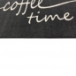 Preview: Küchenläufer Schwarz mit Coffee-Time-Schriftzug für die Küche