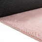 Preview: Teppich rosa samtig weich Hasenfell-Optik mit sanftem Glanz