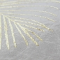 Preview: Teppich mit Palmenzweigen in gold glänzend