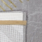 Preview: Teppich mit Palmenzweigen in gold glänzend