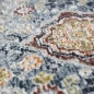 Mobile Preview: Klassischer Vintage Teppich mit 6 Ornamenten mehrfarbig