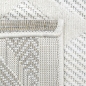 Preview: Sisal In- & Outdoor Teppich orientalisches Rautenmuster abstrakt 3d Effekt creme