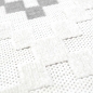 Preview: Sisal In- & Outdoor Teppich orientalisches 3d Muster Quadrate & Dreiecke creme