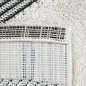 Mobile Preview: Flauschiger Teppich mit modernem Flachgewebe Design