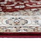 Preview: Teppich Rot Creme mit Medaillon Ornamenten und weicher Oberfläche