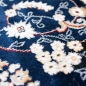 Preview: Orientalischer Teppich mit eleganten Verzierungen in blau