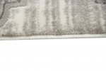 Preview: Designer und Moderner Teppich Marokkanisches Muster in Grau Beige