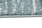 Preview: Designer und Moderner Teppich Wohnzimmerteppich Kurzflor Uni Design in Blau
