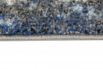 Preview: Designer und Moderner Teppich Wohnzimmerteppich in Blau Grau Creme