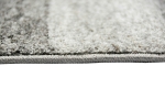Preview: Teppich Läufer 80x150 cm - Karo Kurzflor in Grau