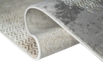 Preview: Wollteppich Designerteppich Teppich abstrakt aus Naturfasern in beige grau creme