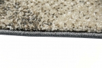 Preview: Designer Teppich Moderner Teppich Wohnzimmer Teppich Barock Design Relief Optik in Braun Beige Grau