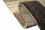 Preview: Designer Teppich Moderner Teppich Wohnzimmer Teppich Kurzflor Teppich Barock Design Meliert Braun Beige