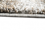 Preview: Designer Teppich Moderner Teppich Wohnzimmer Teppich Kurzflor Teppich Barock Design Meliert in Braun Taupe Grau