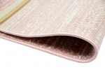 Preview: Designer und Moderner Teppich Wohnzimmerteppich Kurzflor Uni Design in Rosa