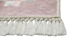 Preview: Teppich design Wohnzimmerteppich modern waschbar in rosa
