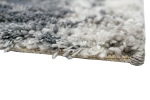 Preview: Moderner Designerteppich - Läufer 80x300 cm in grau creme blau
