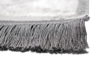 Preview: Wollteppich hochwertiger Teppich klassisch mit Ornamenten aus Naturfasern in grau