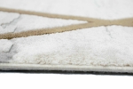 Preview: Moderner Marmorteppich mit abstraktem Muster in creme braun